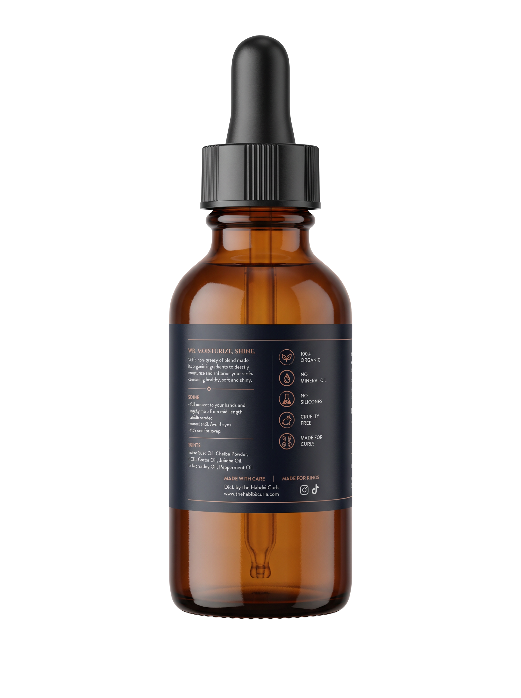 Curl Nourishing Oil, side view